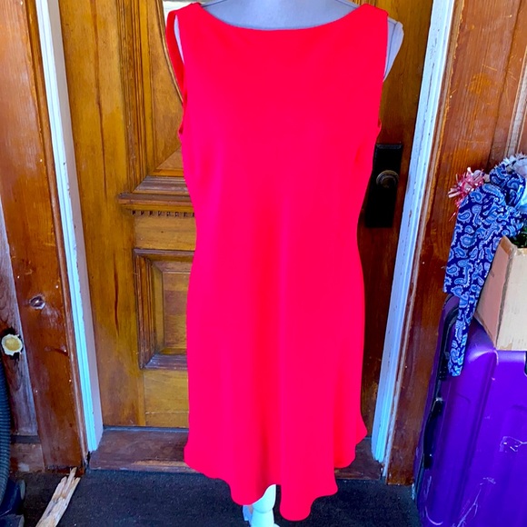 ❤️NWOT VINTAGE PINK BACK DRAPERY FORMAL COCKTAIL DRESS❤️ Size16 - Picture 2 of 11